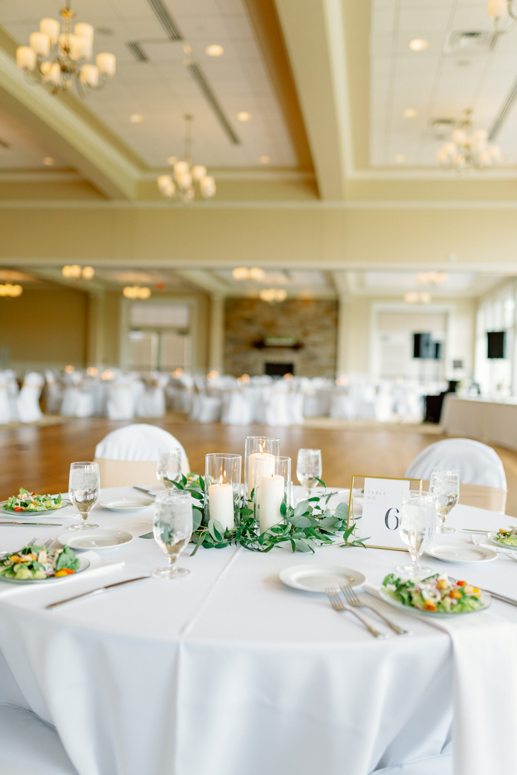 A table display overlooking the dance floor.